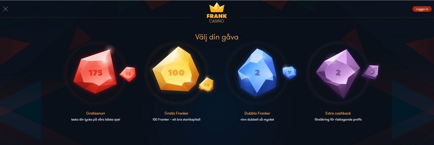 Frank Casino bonusar